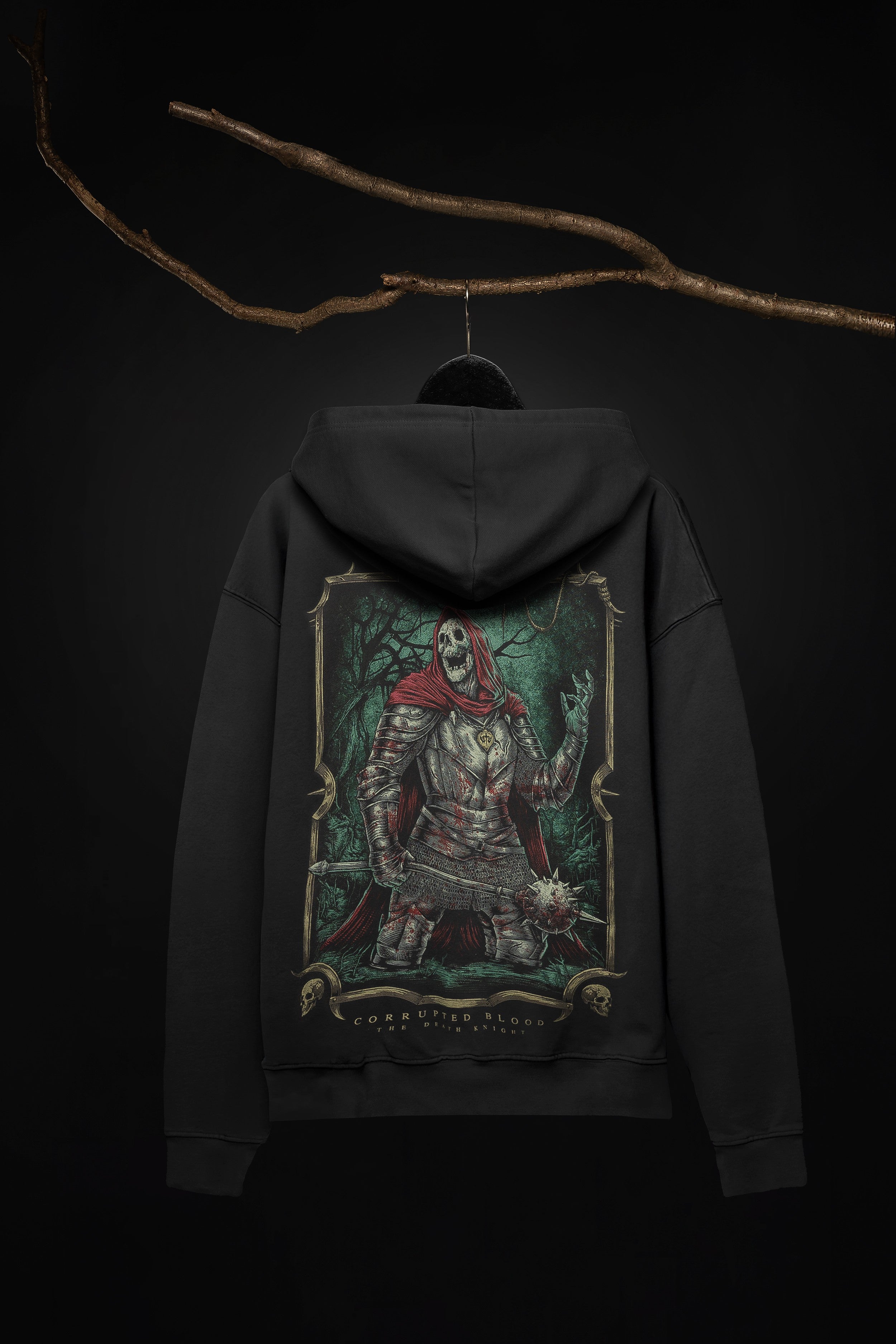 Corrupted Blood Death Knight + SAMMELKARTE Kapuzenjacke 431398