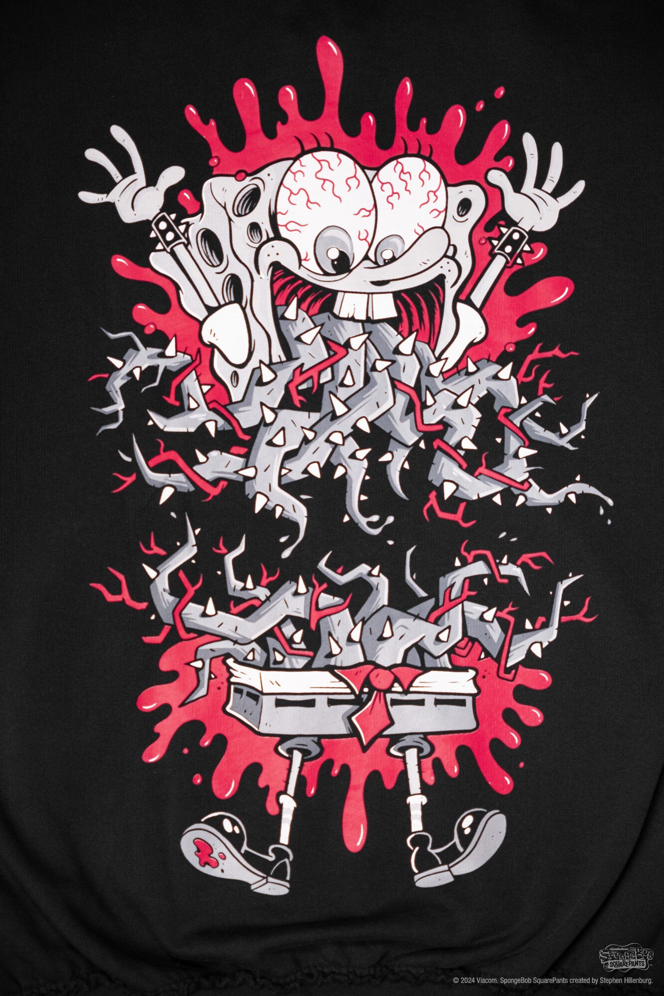 Corrupted Blood Splitted Spongebob T-Shirt 383525