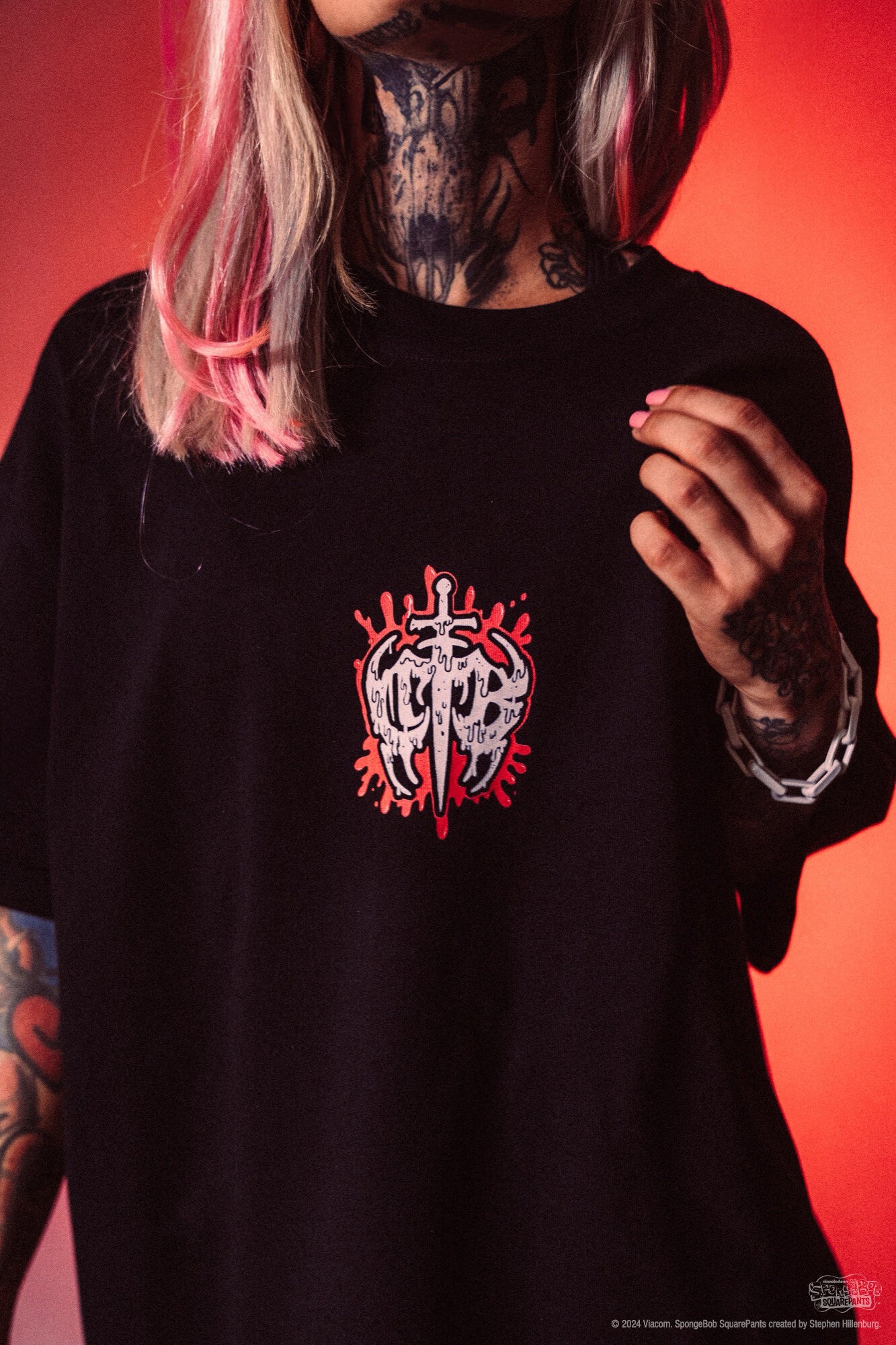 Corrupted Blood Splitted Spongebob T-Shirt 383519