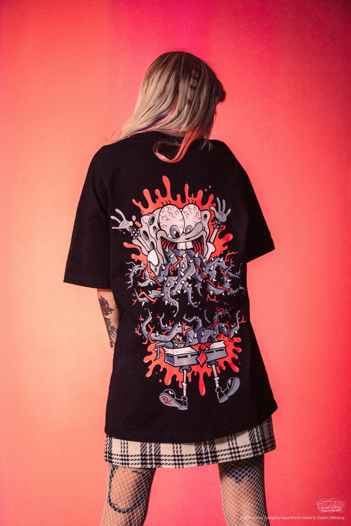Corrupted Blood Splitted Spongebob T-Shirt 383528
